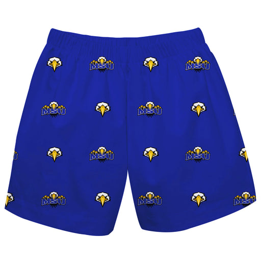 Morehead State Eagles Short Blue All Over Logo - Vive La Fête - Online Apparel Store