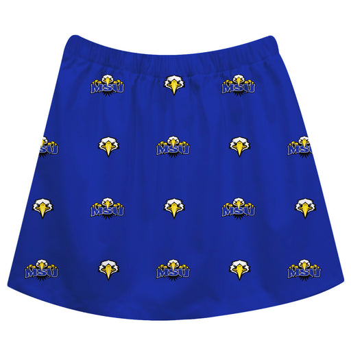 Morehead State Eagles Skirt Blue All Over Logo - Vive La Fête - Online Apparel Store