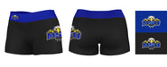 Morehead State Eagles Vive La Fete Logo on Thigh and Waistband Black & Blue Women Yoga Booty Workout Shorts 3.75 Inseam" - Vive La Fête - Online Apparel Store