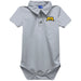 Morehead State Eagles Embroidered Gray Solid Knit Polo Onesie