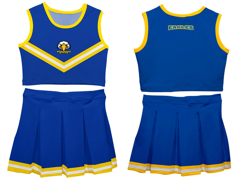 Morehead State Eagles Vive La Fete Game Day Blue Sleeveless Cheerleader Set - Vive La Fête - Online Apparel Store