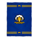Morehead State Eagles Vive La Fete Game Day Warm Lightweight Fleece Blue Throw Blanket 40 x 58 Logo and Stripes