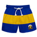 Morehead State Eagles Vive La Fete Blue Gold Stripes Swimtrunks V2