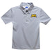 Morehead State Eagles Embroidered Gray Stripes Short Sleeve Polo Box Shirt
