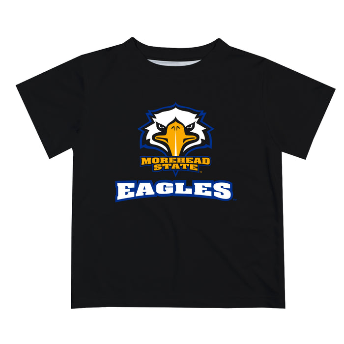 Morehead State Eagles Vive La Fete Script V1 Black Short Sleeve Tee Shirt