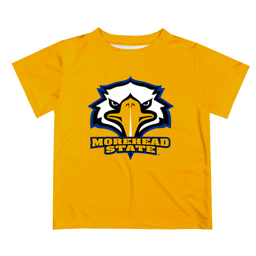 Morehead State Eagles Vive La Fete Boys Game Day V2 Yellow Short Sleeve Tee Shirt