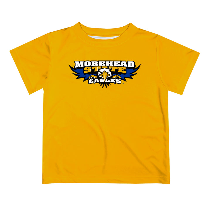 Morehead State Eagles Vive La Fete Boys Game Day V3 Yellow Short Sleeve Tee Shirt