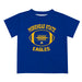 Morehead State Eagles Vive La Fete Football V2 Blue Short Sleeve Tee Shirt