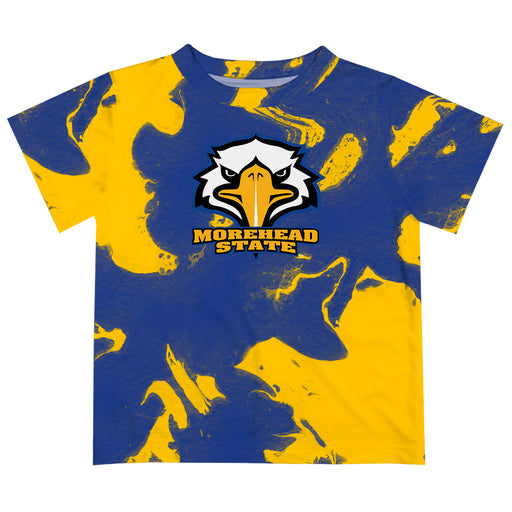 Morehead State Eagles Vive La Fete Marble Boys Game Day Blue Short Sleeve Tee