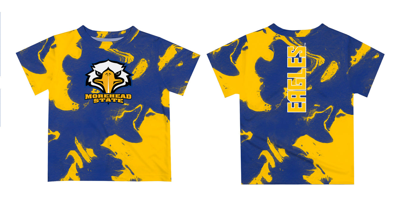 Morehead State Eagles Vive La Fete Marble Boys Game Day Blue Short Sleeve Tee - Vive La Fête - Online Apparel Store