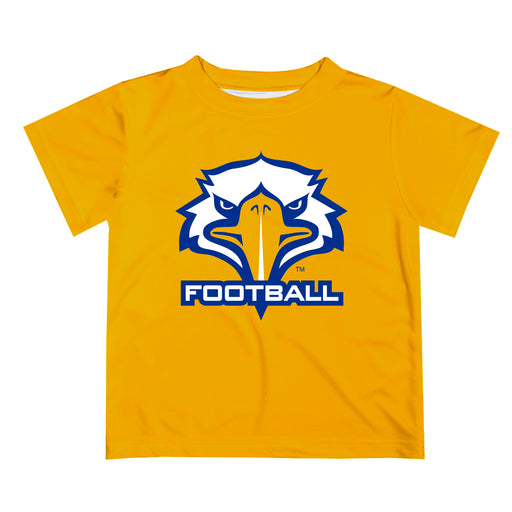 Morehead State Eagles Vive La Fete Football V1 Yellow Short Sleeve Tee Shirt