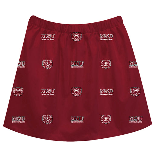 Missouri State Bears Skirt Maroon All Over Logo - Vive La Fête - Online Apparel Store