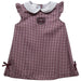 Missouri State Bears Embroidered Maroon Gingham A Line Dress