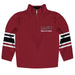 Missouri State Bears Vive La Fete Game Day Maroon Quarter Zip Pullover Stripes on Sleeves