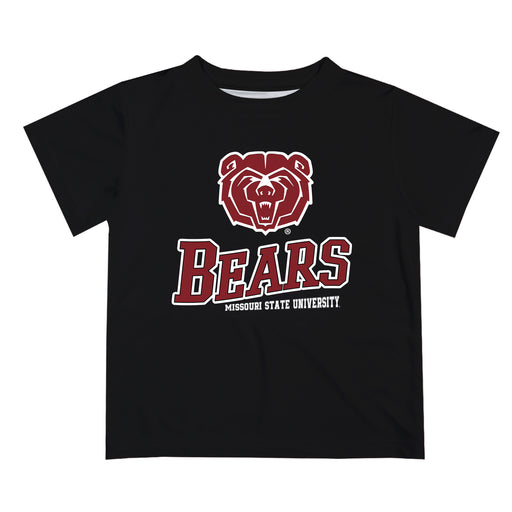 Missouri State Bears Vive La Fete State Map Black Short Sleeve Tee Shirt