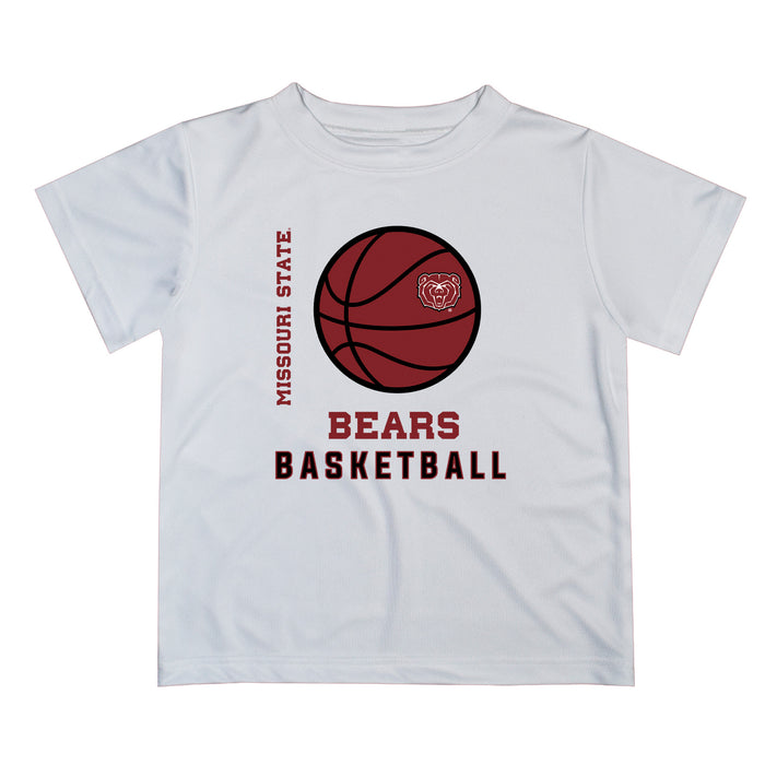 Missouri State Bears Vive La Fete Basketball V1 White Short Sleeve Tee Shirt