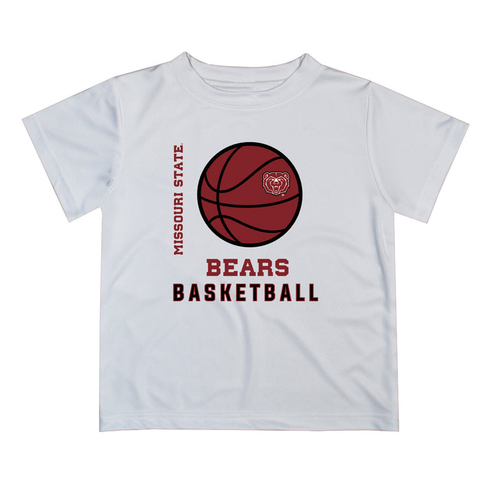 Missouri State Bears Vive La Fete Basketball V1 White Short Sleeve Tee Shirt