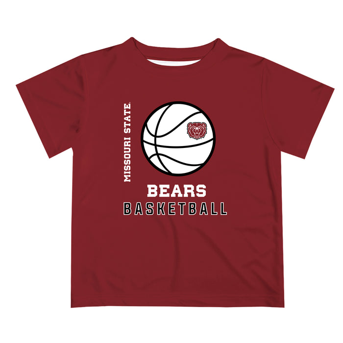 Missouri State Bears Vive La Fete Basketball V1 Maroon Short Sleeve Tee Shirt