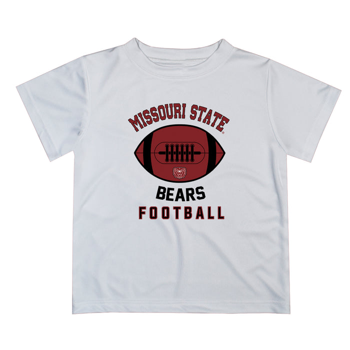 Missouri State Bears Vive La Fete Football V2 White Short Sleeve Tee Shirt