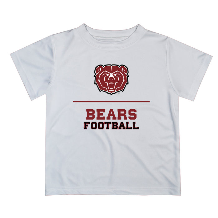 Missouri State Bears Vive La Fete Football V1 White Short Sleeve Tee Shirt