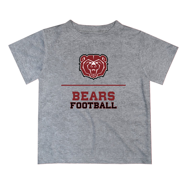 Missouri State Bears Vive La Fete Football V1 Heather Gray Short Sleeve Tee Shirt
