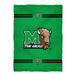 Marshall Thundering Herd MU Vive La Fete Game Day Soft Premium Fleece Green Throw Blanket 40" x 58” Logo and Stripes - Vive La Fête - Online Apparel Store