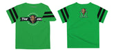 Marshall Thundering Herd MU Vive La Fete Boys Game Day Green Short Sleeve Tee with Stripes on Sleeves - Vive La Fête - Online Apparel Store