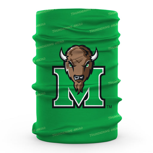 Marshall University Thundering Herd MU All Over Logo Game Day  Collegiate Face Cover Soft 4-Way Stretch Neck Gaiter - Vive La Fête - Online Apparel Store