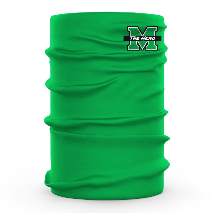 Marshall Thundering Herd MU Vive La Fete Green Game Day Collegiate Logo Face Cover Soft  Four Way Stretch Neck Gaiter - Vive La Fête - Online Apparel Store