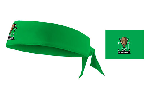 Marshall Thundering Herd MU Vive La Fete Green Head Tie Bandana - Vive La Fête - Online Apparel Store