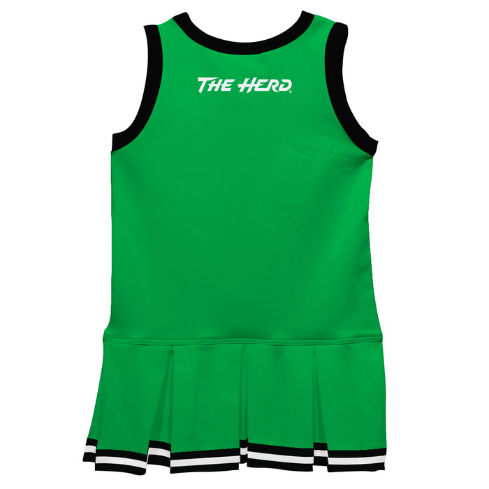 Marshall University Thundering Herd MU Vive La Fete Game Day Green Sleeveless Cheerleader Dress - Vive La Fête - Online Apparel Store