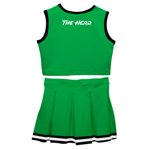Marshall University Thundering Herd MU Vive La Fete Game Day Green Sleeveless Cheerleader Set - Vive La Fête - Online Apparel Store