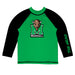 Marshall Thundering Herd MU Vive La Fete Logo Green Black Long Sleeve Raglan Rashguard