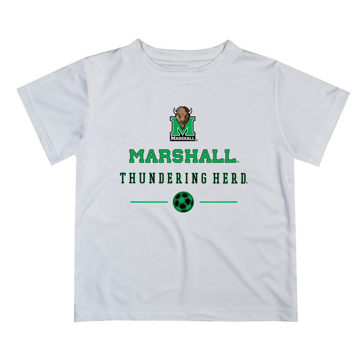 Marshall Thundering Herd MU Vive La Fete Soccer V1 White Short Sleeve Tee Shirt