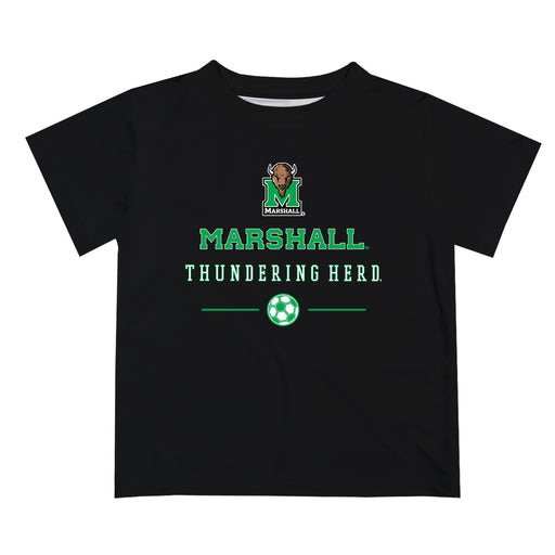 Marshall Thundering Herd MU Vive La Fete Soccer V1 Black Short Sleeve Tee Shirt