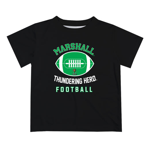 Marshall Thundering Herd MU Vive La Fete Football V2 Black Short Sleeve Tee Shirt