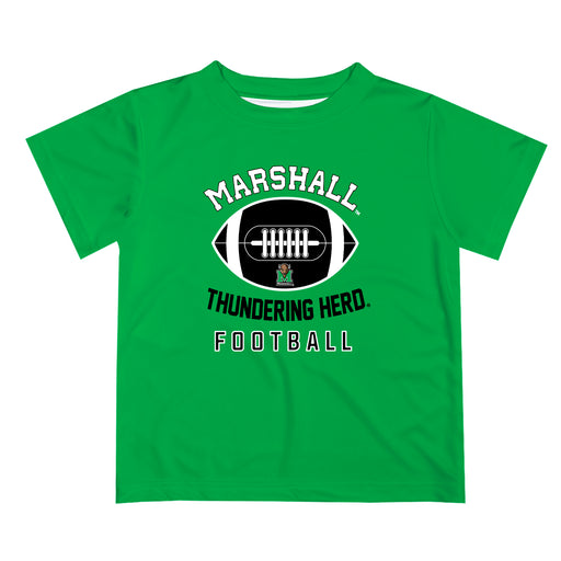 Marshall Thundering Herd MU Vive La Fete Football V2 Green Short Sleeve Tee Shirt