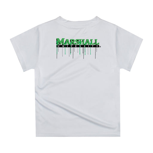 Marshall Thundering Herd MU Original Dripping Basketball Green T-Shirt by Vive La Fete - Vive La Fête - Online Apparel Store