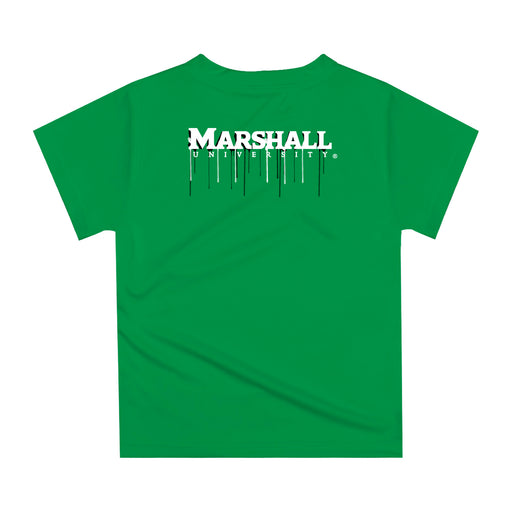 Marshall Thundering Herd MU Original Dripping Basketball Green T-Shirt by Vive La Fete - Vive La Fête - Online Apparel Store