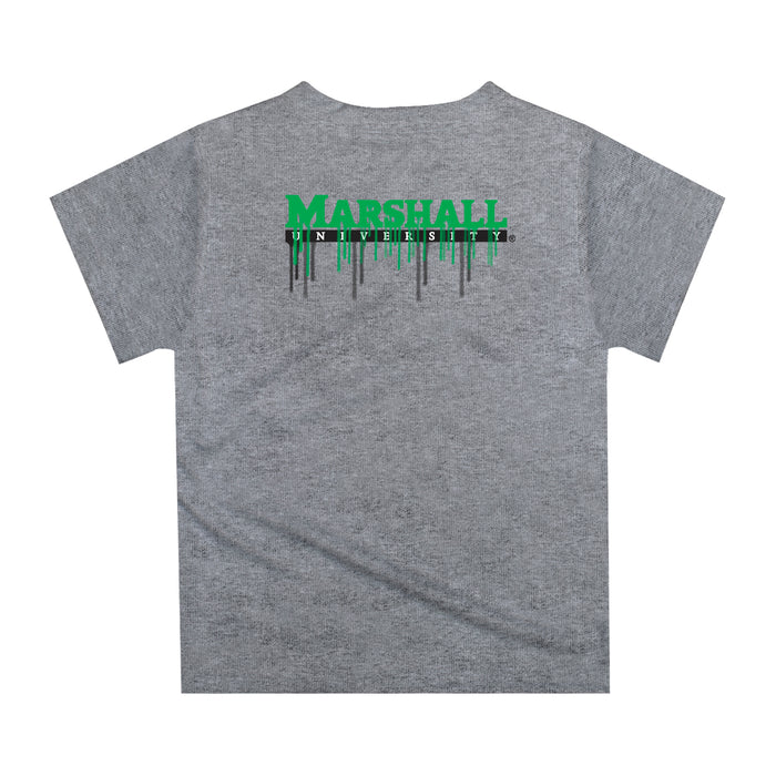 Marshall Thundering Herd MU Original Dripping Baseball Helmet Green T-Shirt by Vive La Fete - Vive La Fête - Online Apparel Store