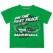 Marshall University Thundering Herd MU Vive La Fete Fast Track Boys Game Day Green Short Sleeve Tee