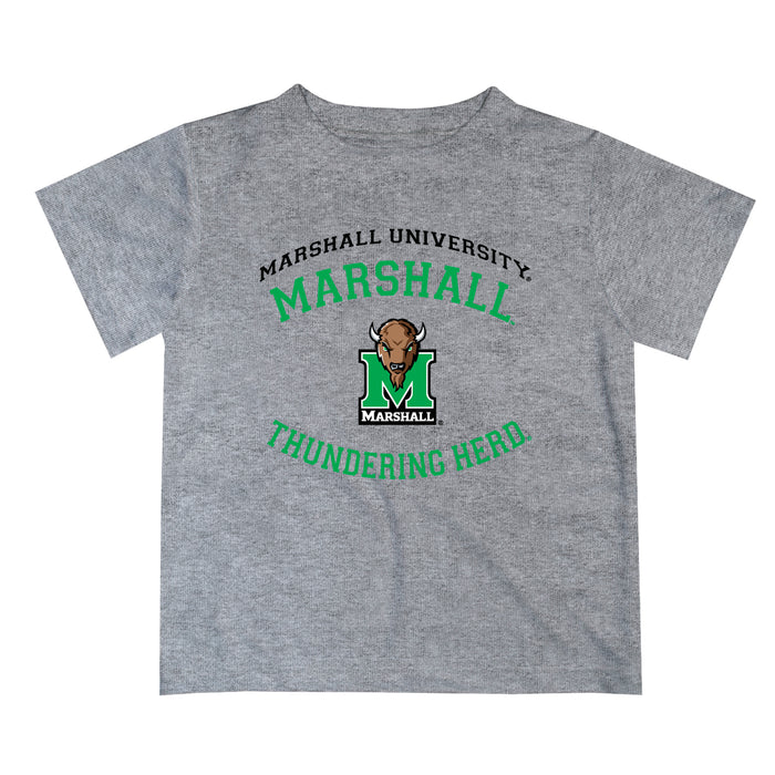 Marshall Thundering Herd MU Vive La Fete Boys Game Day V1 Gray Short Sleeve Tee Shirt