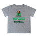 Marshall Thundering Herd MU Vive La Fete Football V1 Gray Short Sleeve Tee Shirt