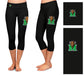 Marshall Thundering Herd MU Vive La Fete Game Day Collegiate Large Logo on Thigh and Waist Women Black Capri Leggings - Vive La Fête - Online Apparel Store