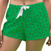 Marshall Thundering Herd MU Vive La Fete Game Day All Over Logo Women Green Lounge Shorts