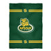 Missouri Southern Lions MSSU Vive La Fete Game Day Soft Premium Fleece Green Throw Blanket 40" x 58” Logo and Stripes - Vive La Fête - Online Apparel Store