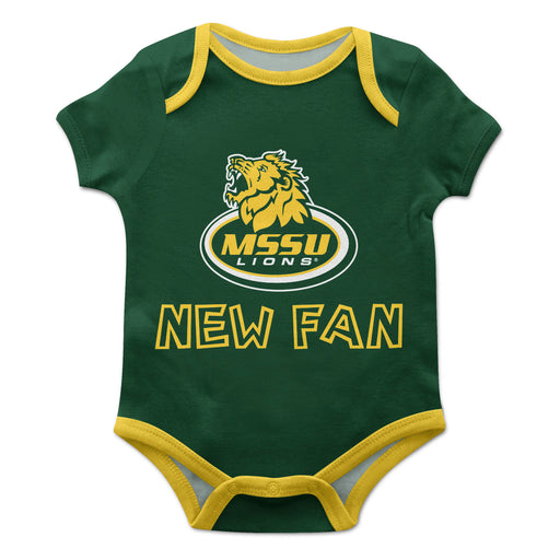 Missouri Southern Lions MSSU Vive La Fete Infant Game Day Green Short Sleeve Onesie New Fan Logo and Mascot Bodysuit - Vive La Fête - Online Apparel Store