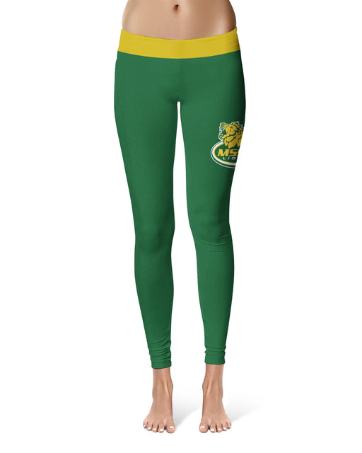 Missouri Southern Lions MSSU Vive La Fete Game Day Collegiate Logo on Thigh Green Women Yoga Leggings 2.5 Waist Tights" - Vive La Fête - Online Apparel Store