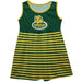 Missouri Southern Lions MSSU Vive La Fete Girls Game Day Sleeveless Tank Dress Solid Green Logo Stripes on Skirt - Vive La Fête - Online Apparel Store