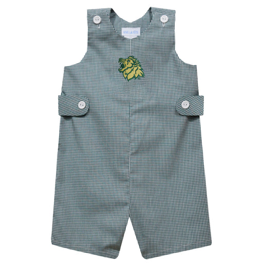 Missouri Southern Lions MSSU Embroidered Hunter Green Gingham Boys Jon Jon